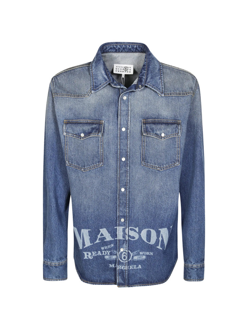 Blue Regular Denim Shirt 1