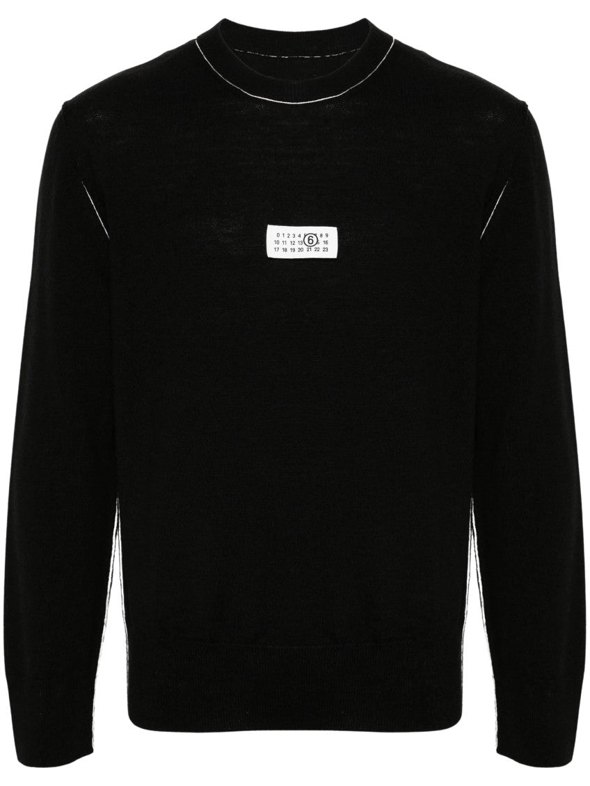 Black Crew Neck Sweater 1