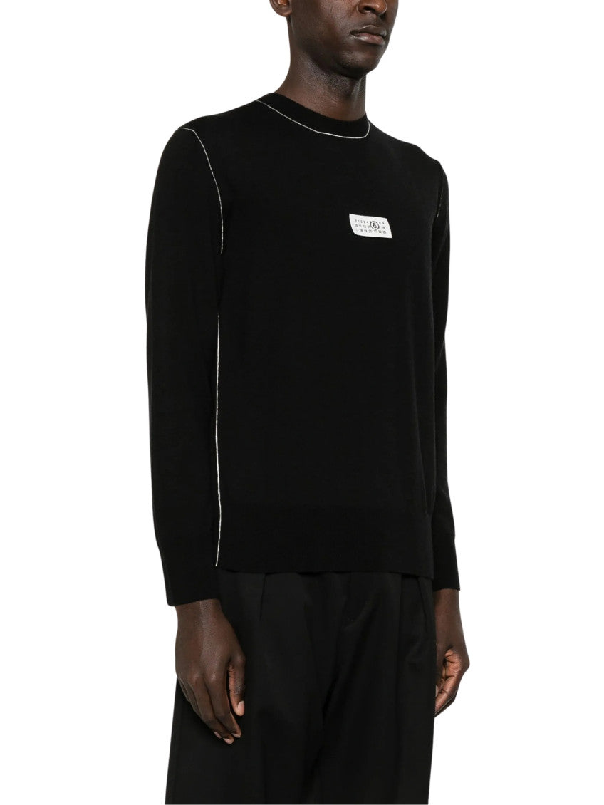 Black Crew Neck Sweater 2