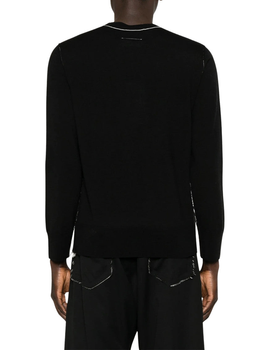 Black Crew Neck Sweater 3