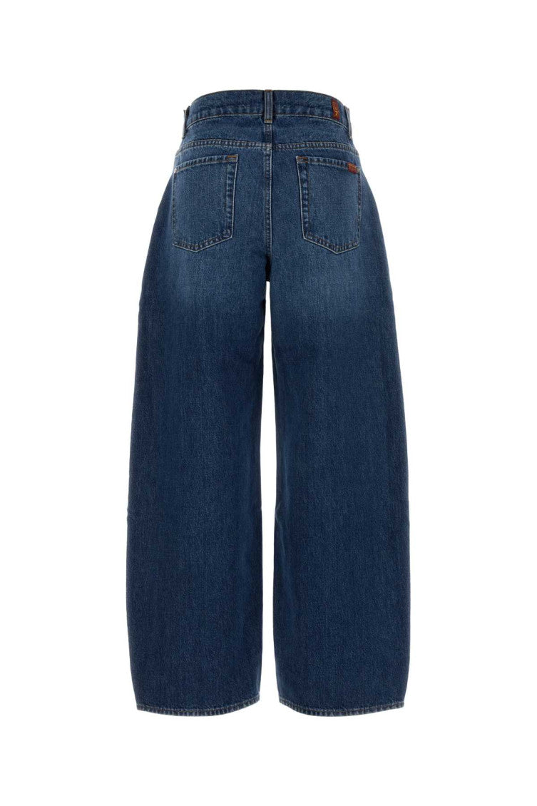 Blue Relaxed High Rise Jeans 2