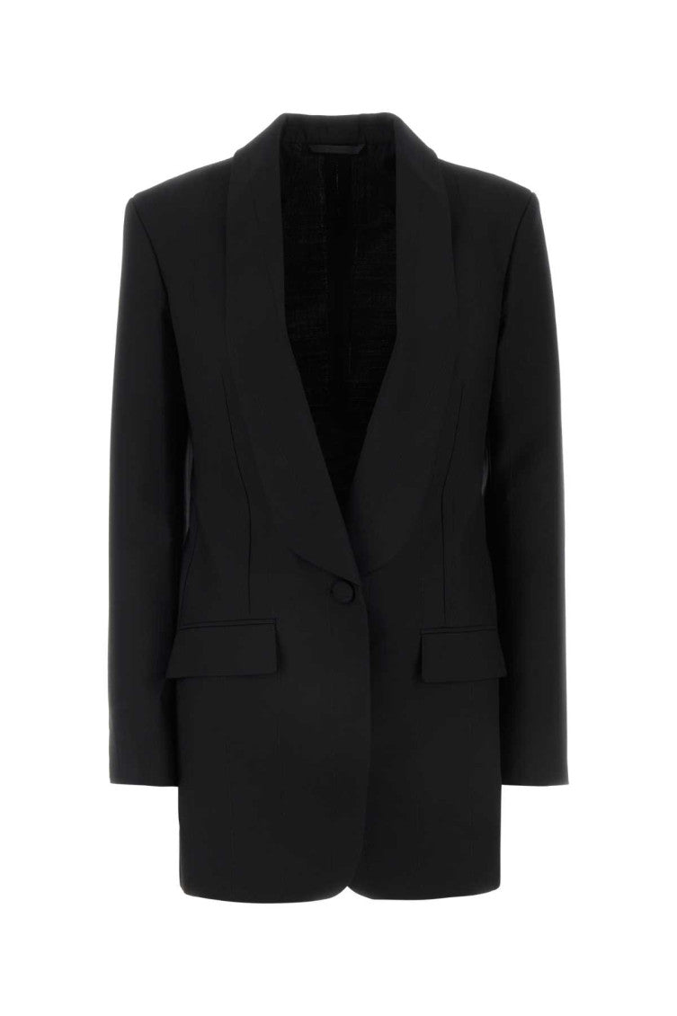 Black Single Breasted Blazer 1