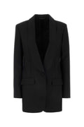 Black Single Breasted Blazer 1