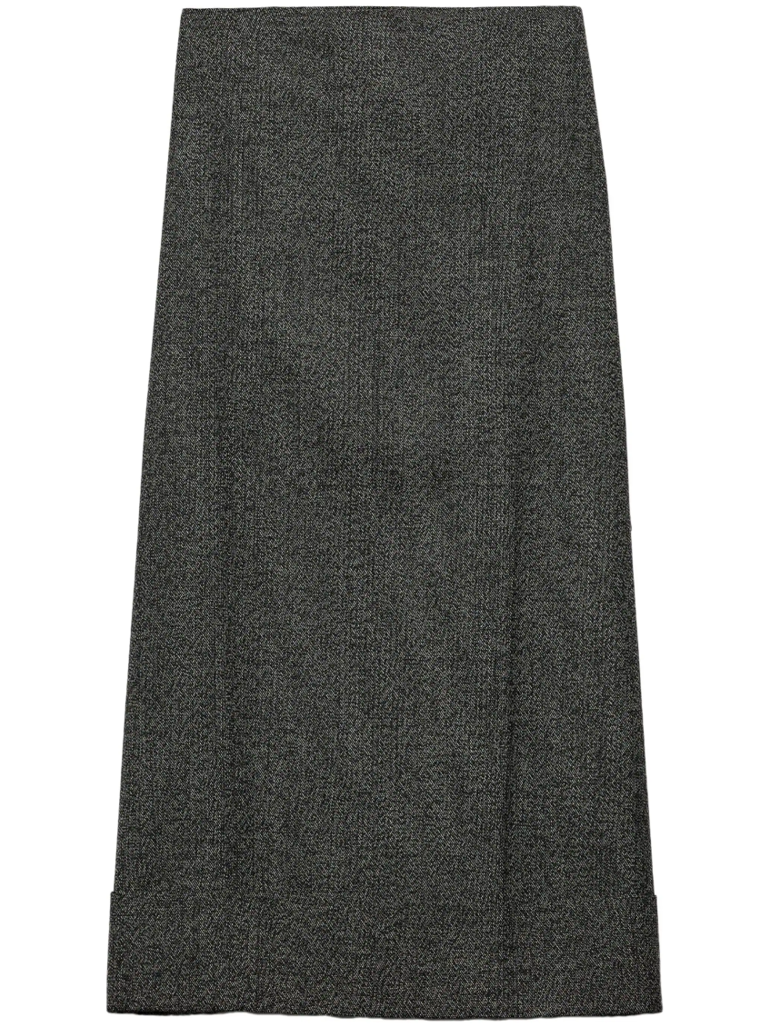 Dark Grey High Waist Skirt 1