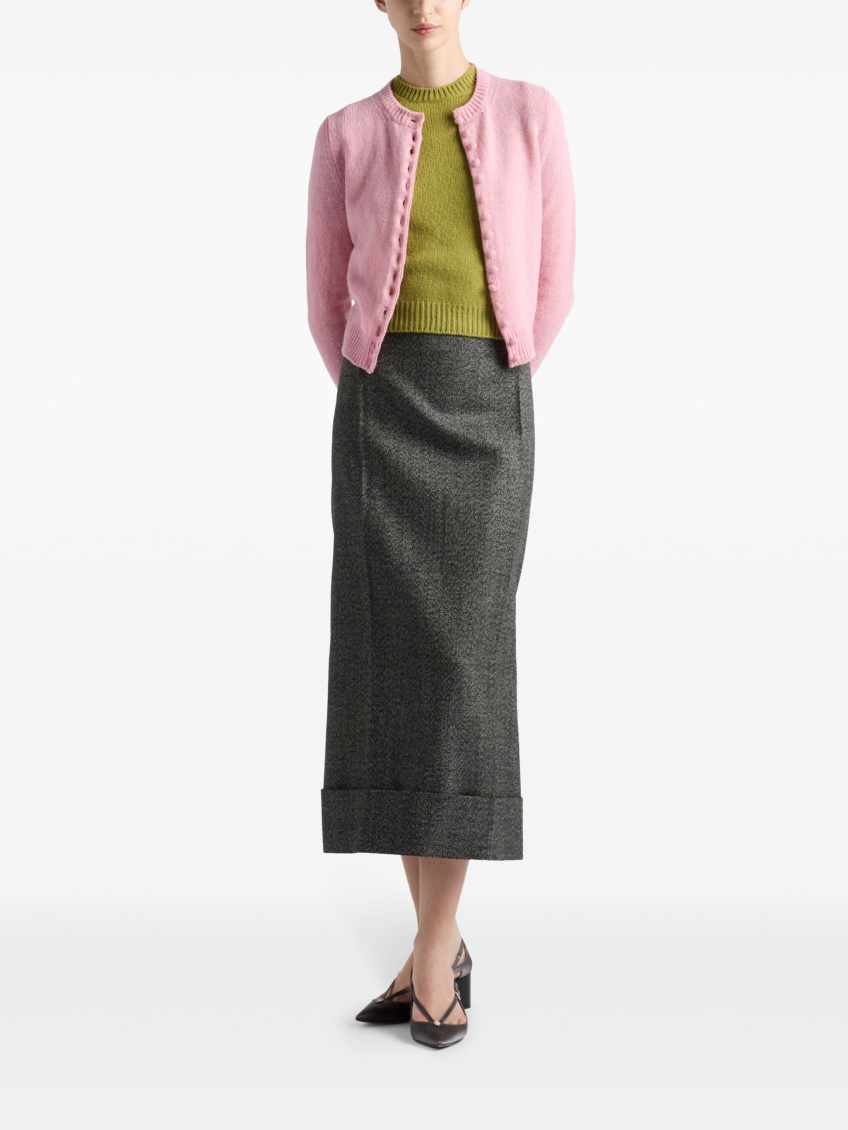 Dark Grey High Waist Skirt 2