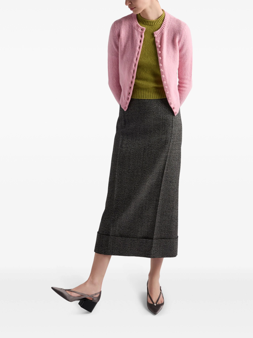 Dark Grey High Waist Skirt 3