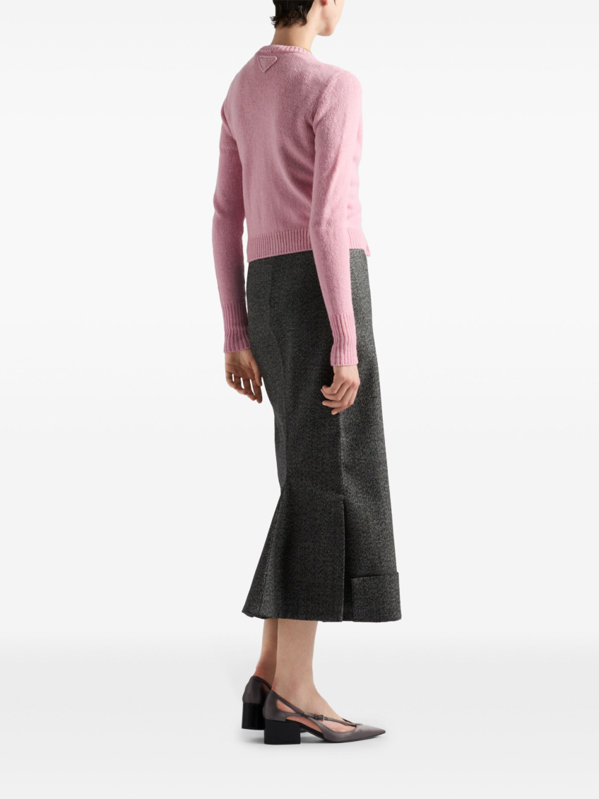 Dark Grey High Waist Skirt 4