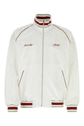 White Embroidered Logo jacket 1
