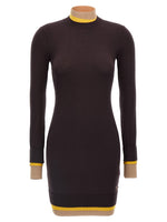 Brown Wool Knitted Dress 1