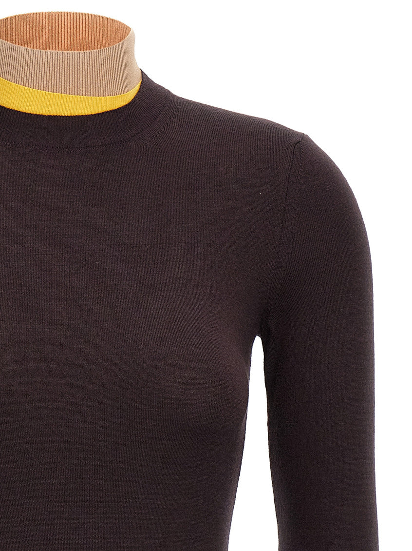 Brown Wool Knitted Dress 3