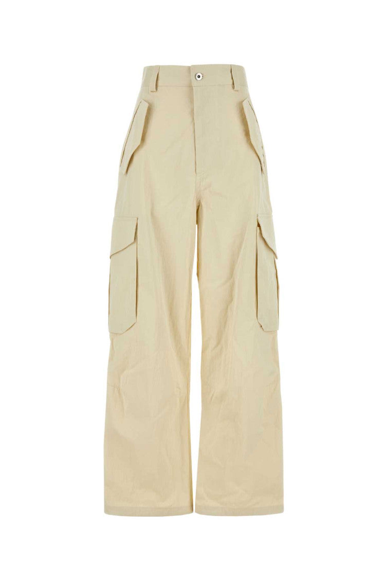 Beige Wide Leg Cargo Pant 1