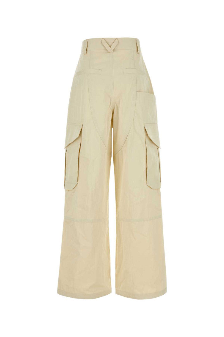Beige Wide Leg Cargo Pant 2