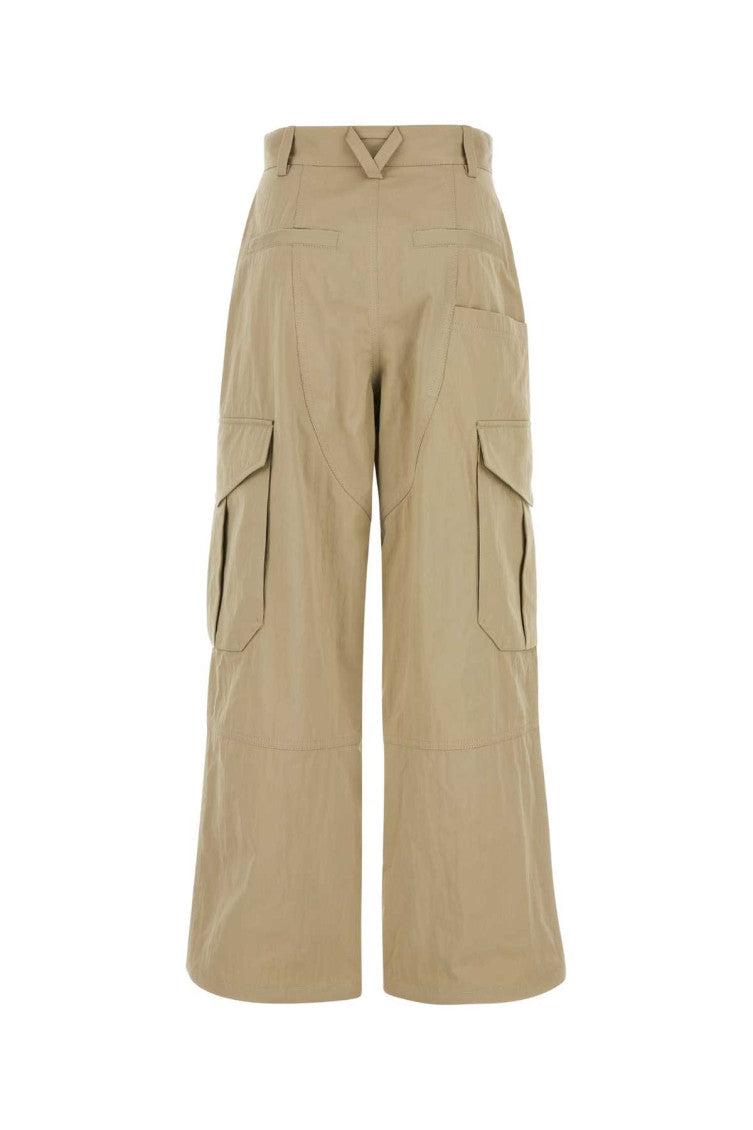 Beige Wide Leg Cargo Pant 2