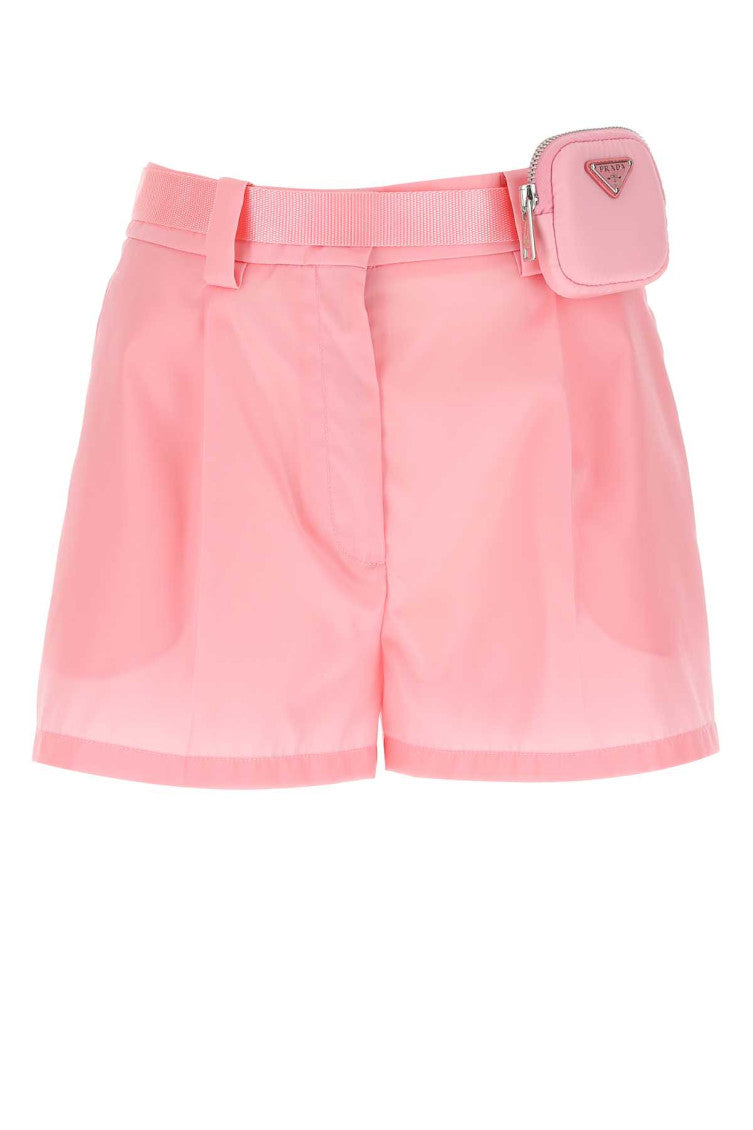 Pink nylon shorts 1