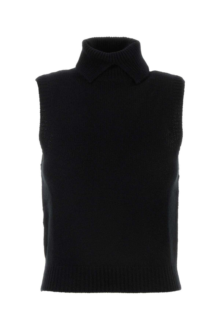 Black Cashmere Vest 1