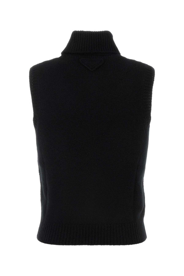 Black Cashmere Vest 2