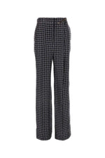 Black Printed Straight Fit pant 1
