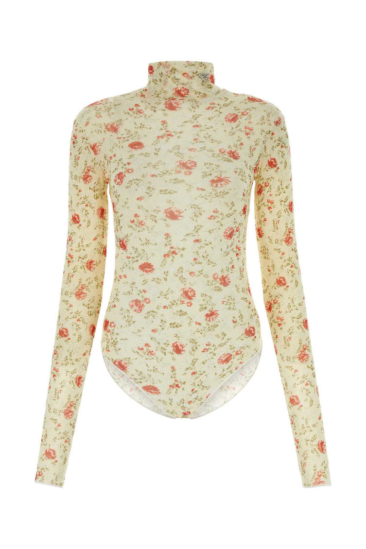 Printed Nylon Bodysuit 1