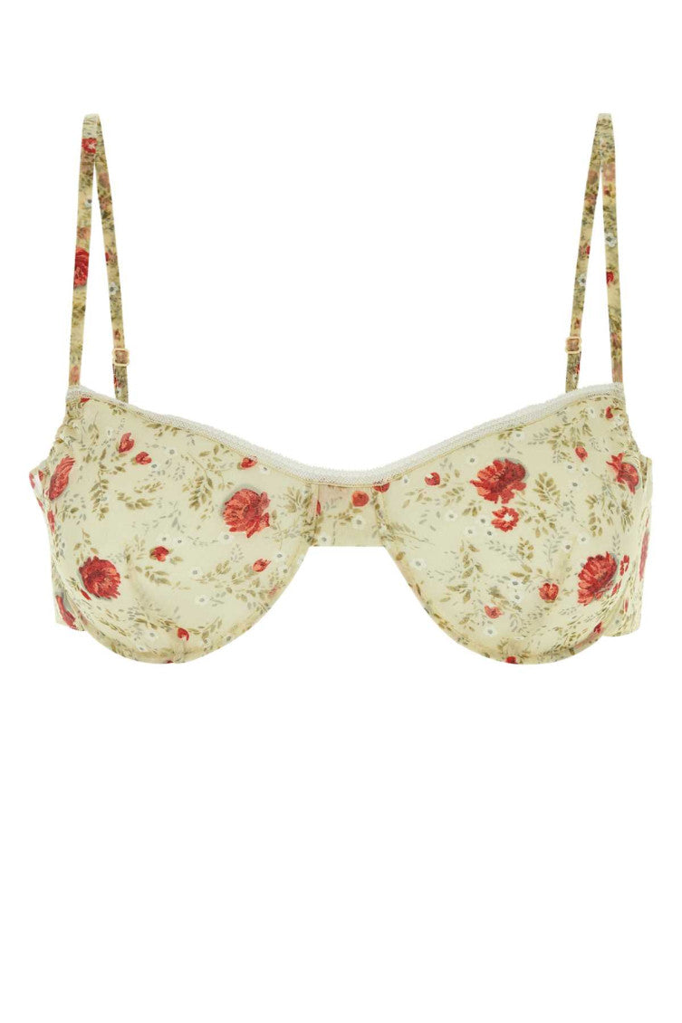 Printed Nylonette Crop-top 1