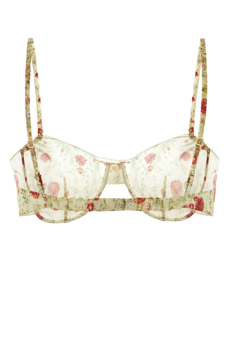 Printed Nylonette Crop-top 2