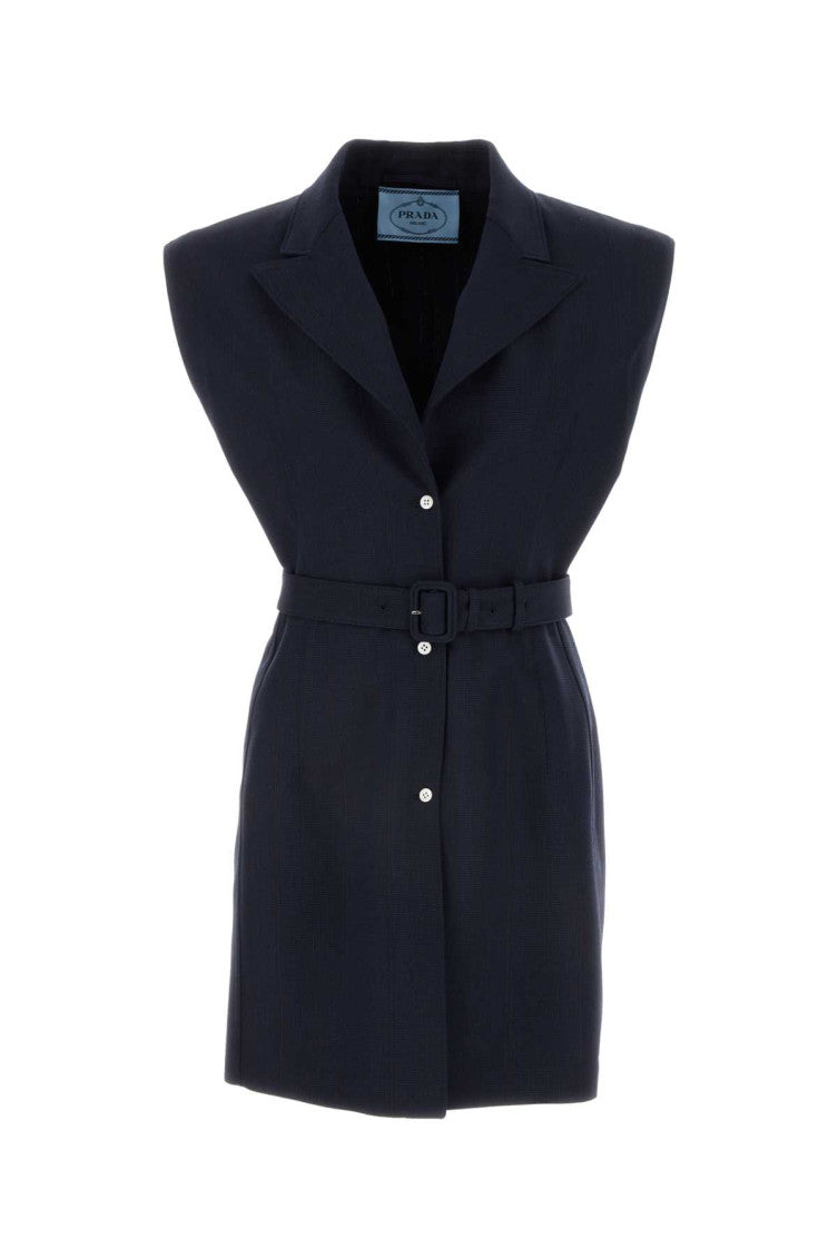Navy Blue Wool Vest 1