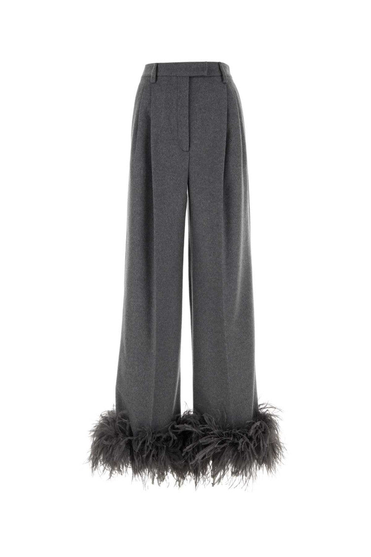 Grey Wide Leg Pant 1