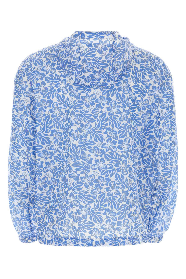 Blue Printed Windbreaker 2