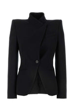 Black Single Breasted Blazer 1