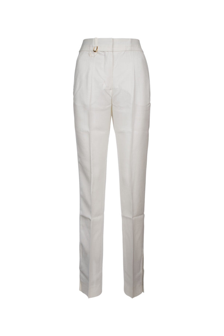 White Slim Fit Pant 1