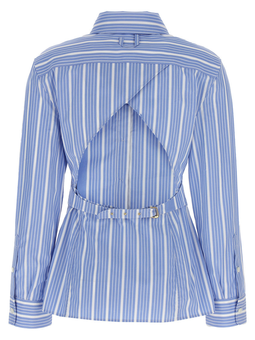 Blue Embroidered Logo Shirt 2
