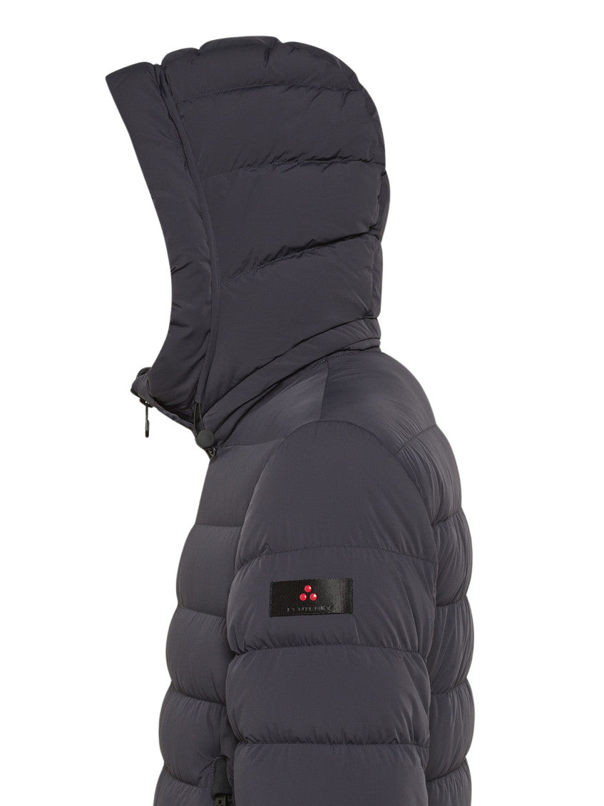 Navy Blue Quilted Jacket 2