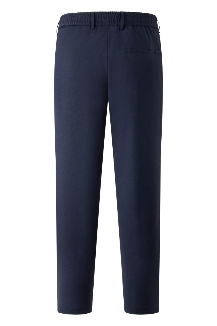 Blue Flat Front Trousers 2
