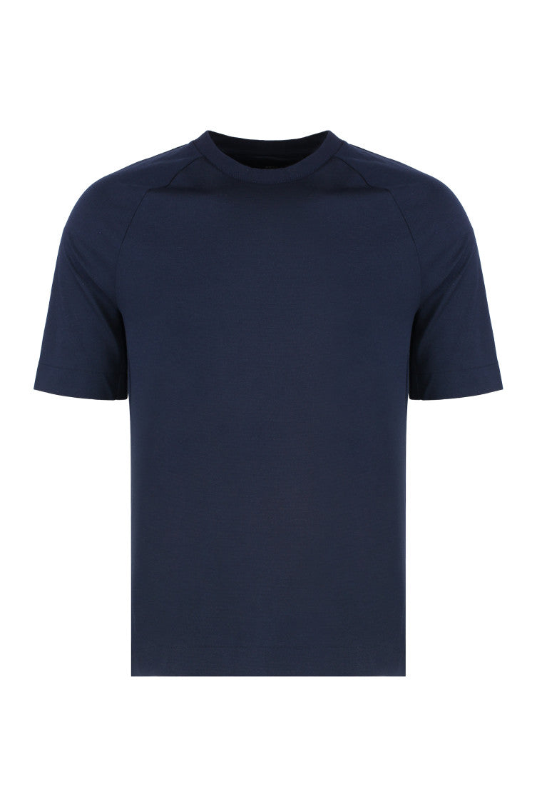 Blue Crew Neck T-Shirt 1