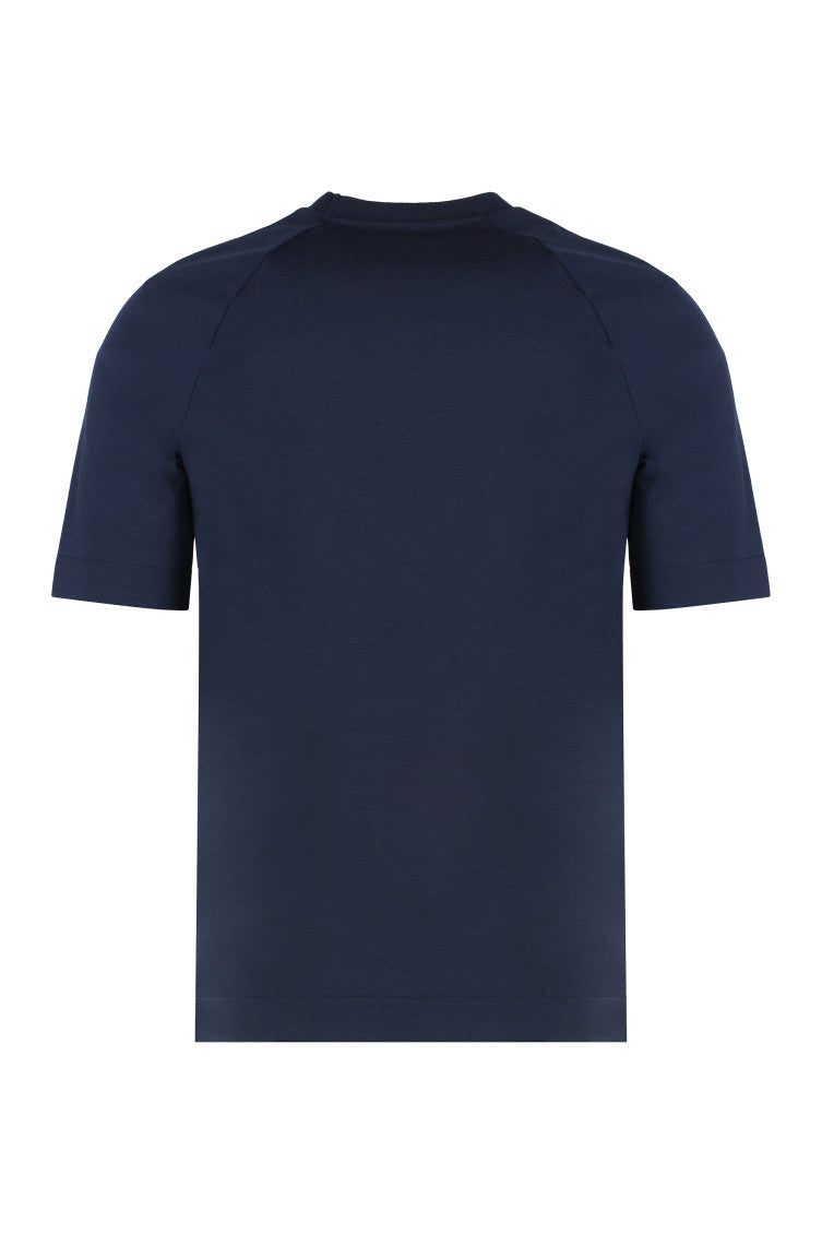Blue Crew Neck T-Shirt 2