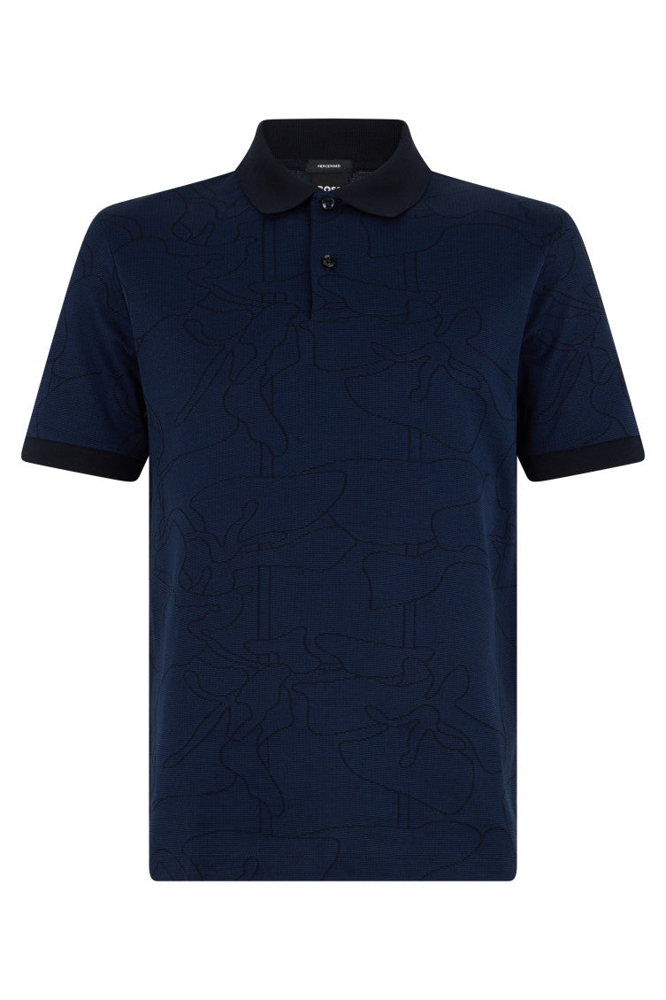Blue Shirt Collar Polo 1