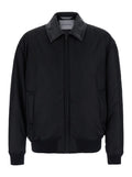Black Oversized Bomber Jacket 1