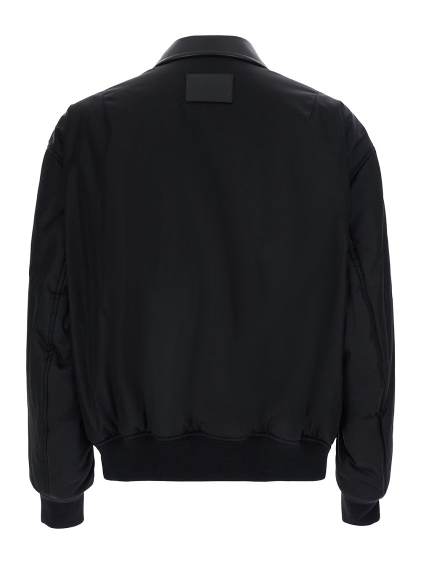 Black Oversized Bomber Jacket 2