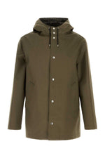 Olive Hood Parka Jacket 1