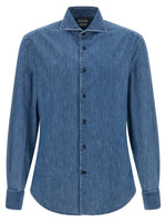 Blue Slim Solid Shirt 1