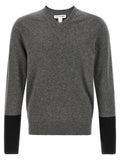 Grey Color Block Sweater 1