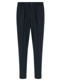 Blue Flat Front Trousers 1