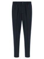 Blue Flat Front Trousers 1