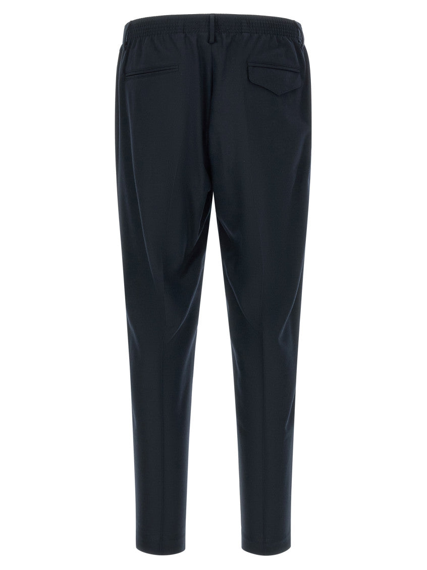 Blue Flat Front Trousers 2