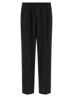 Black Relaxed Pleated Trousers 1