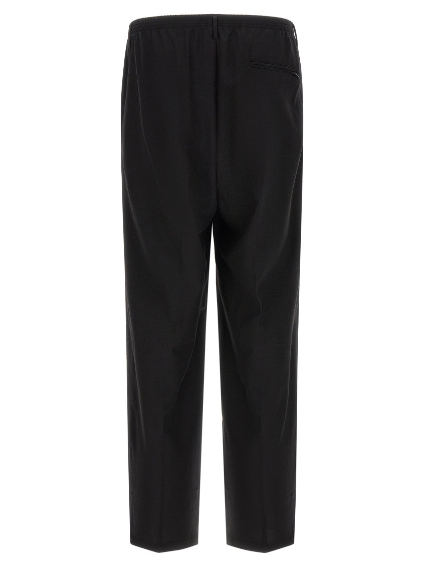 Black Relaxed Pleated Trousers 2