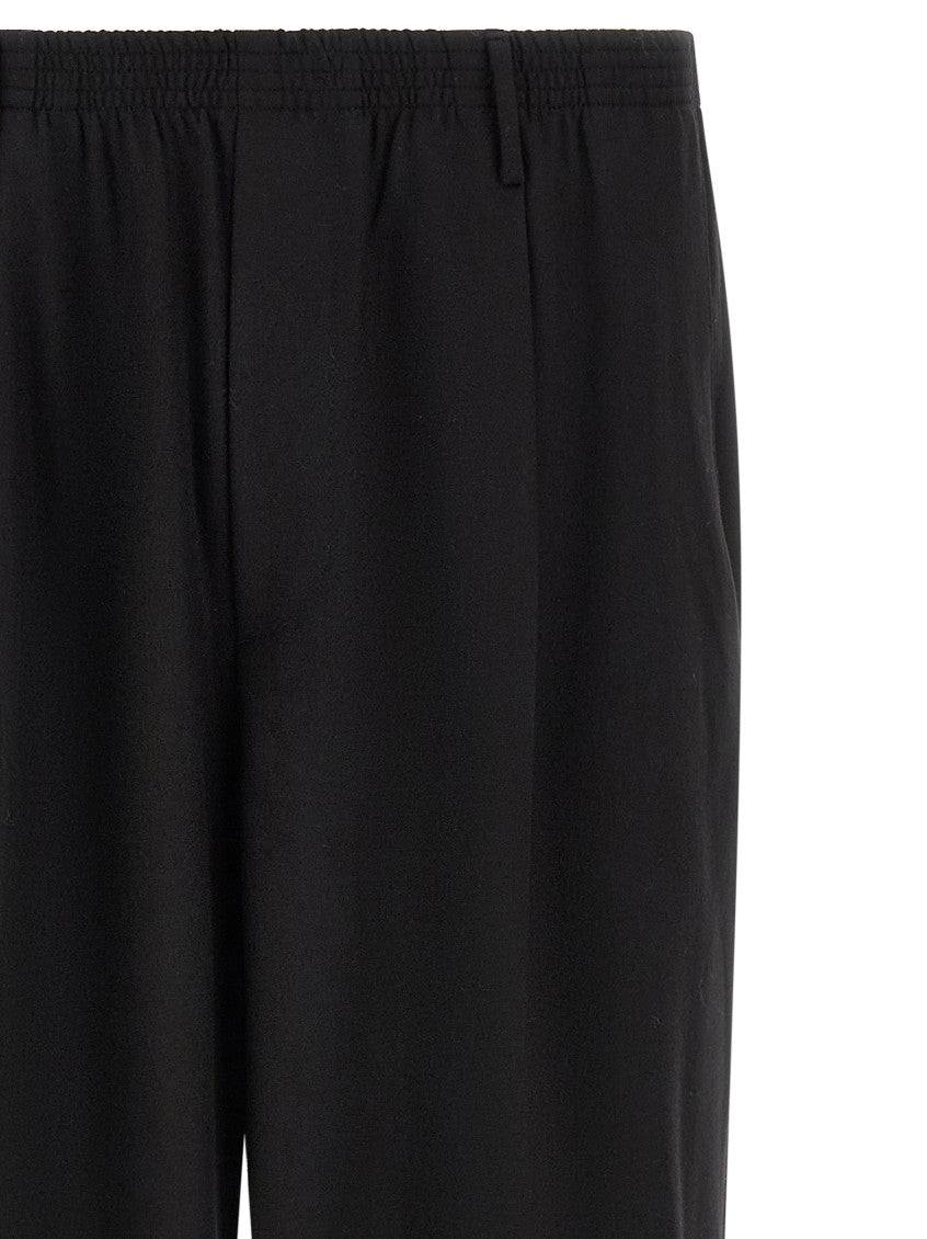 Black Relaxed Pleated Trousers 3