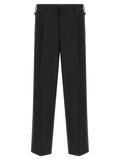 Black Relaxed Pleated Trousers 1