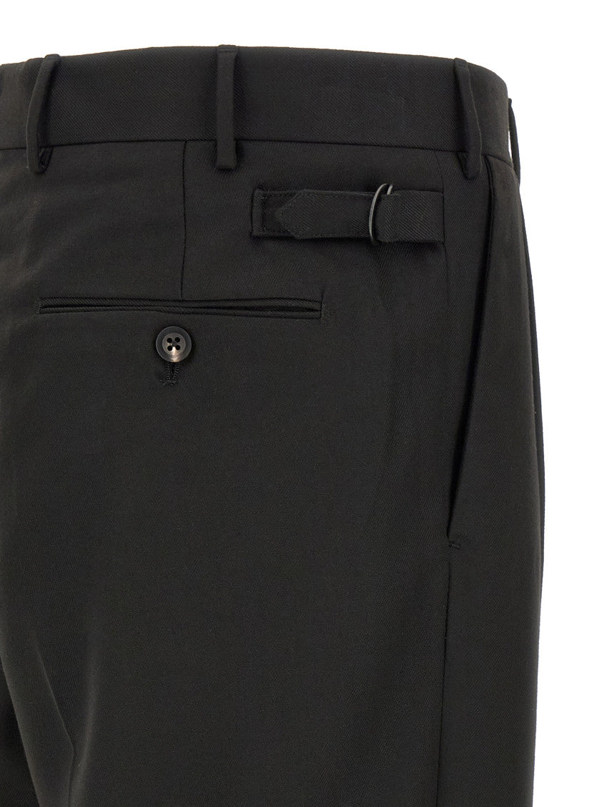 Black Relaxed Pleated Trousers 4