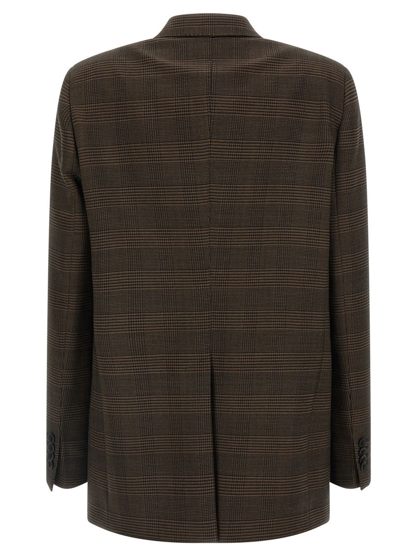 Dark Brown Peaked Lapel Blazer 2