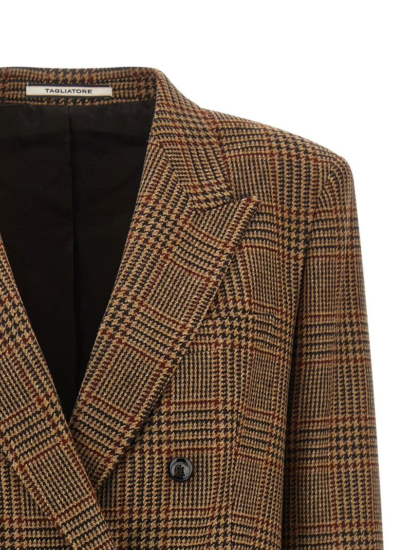 Brown Peaked Lapel Blazer 3